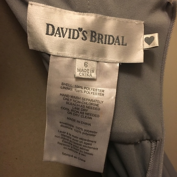 Versa Dress David's Bridal Gray - Picture 6 of 7